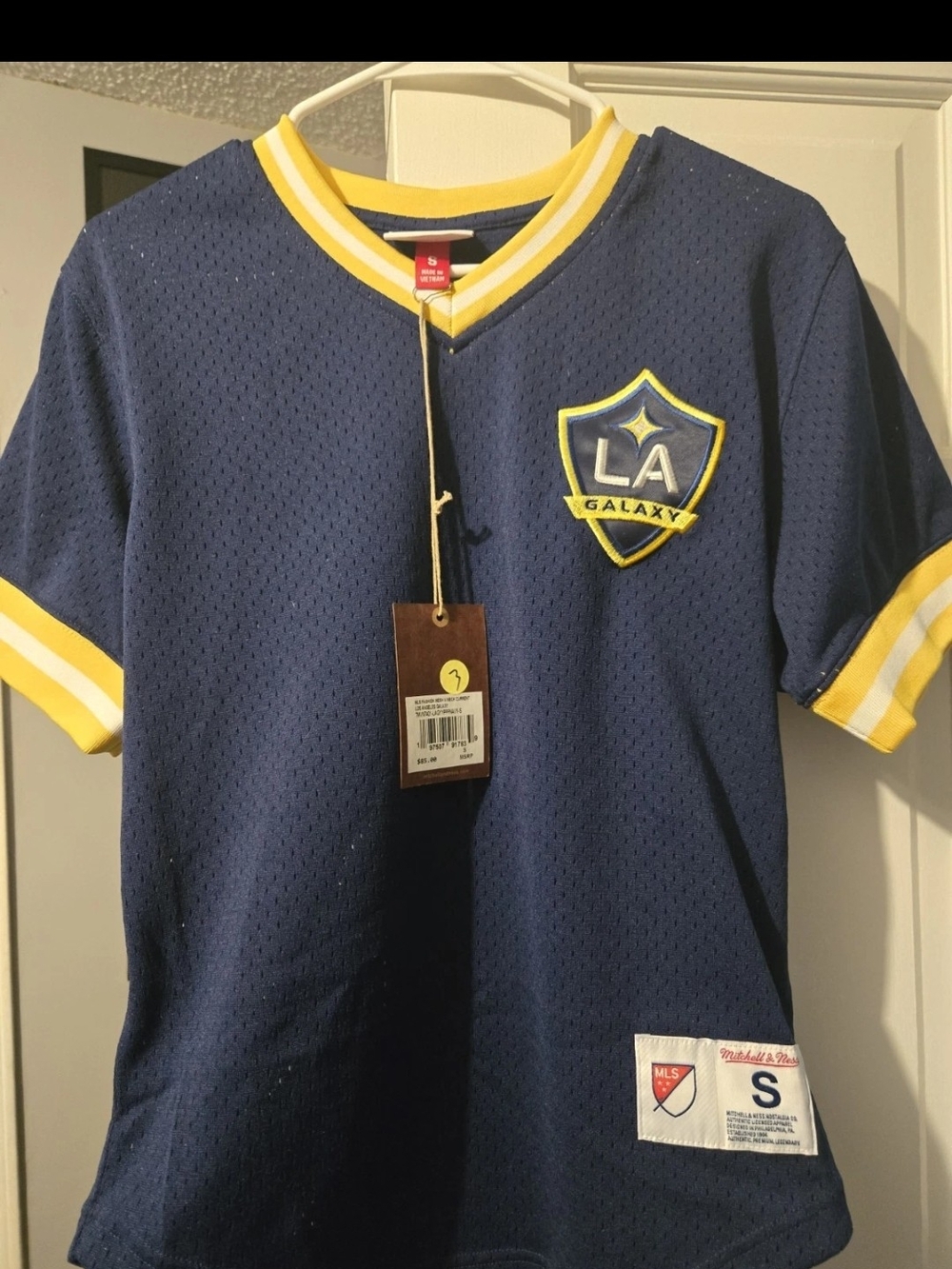 Mitchell And Ness Size Small Jersey La Galaxy V Neck MLS